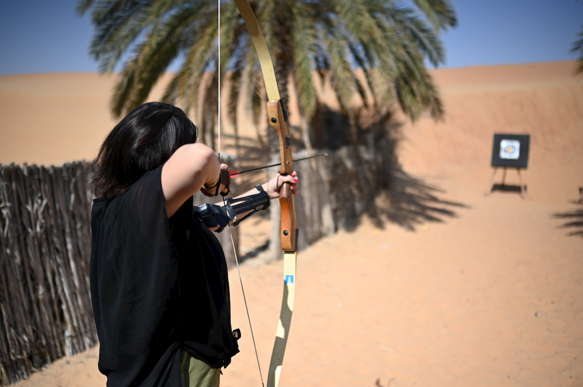 Archery at the Al Maha Resort in Dubai