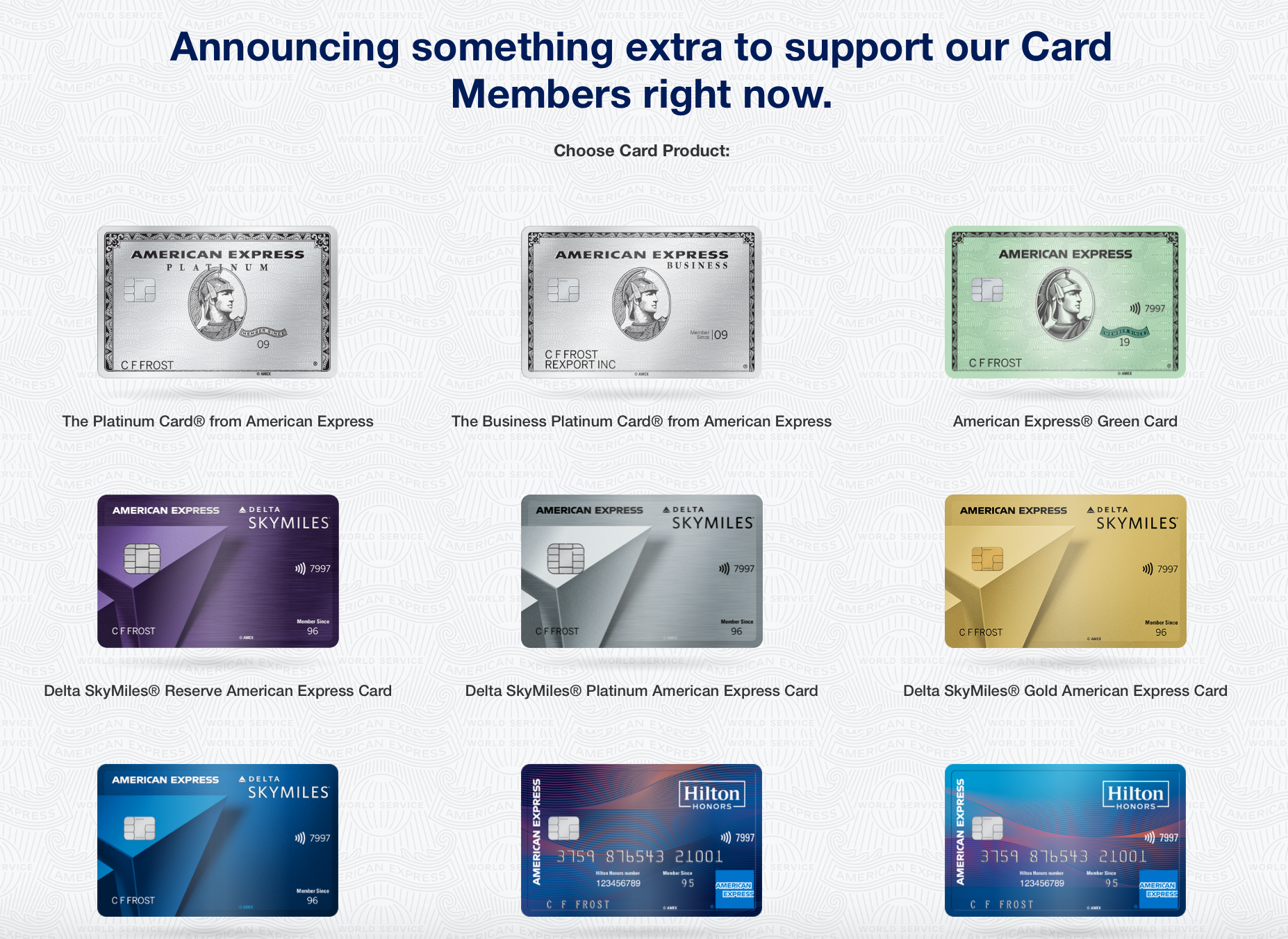 Overview of Amex Covid Benefits