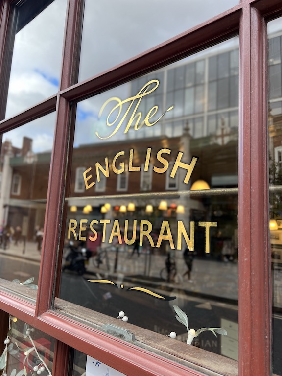 English Restaurant Spitalfields London